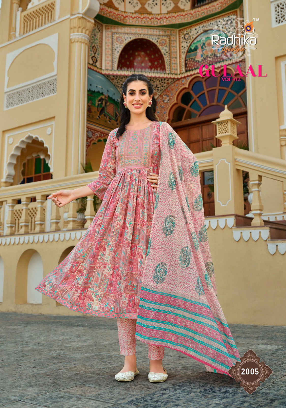 Gulaal Vol 2 By Radhika Lifestyle Readymade Salwar Suits Catalog